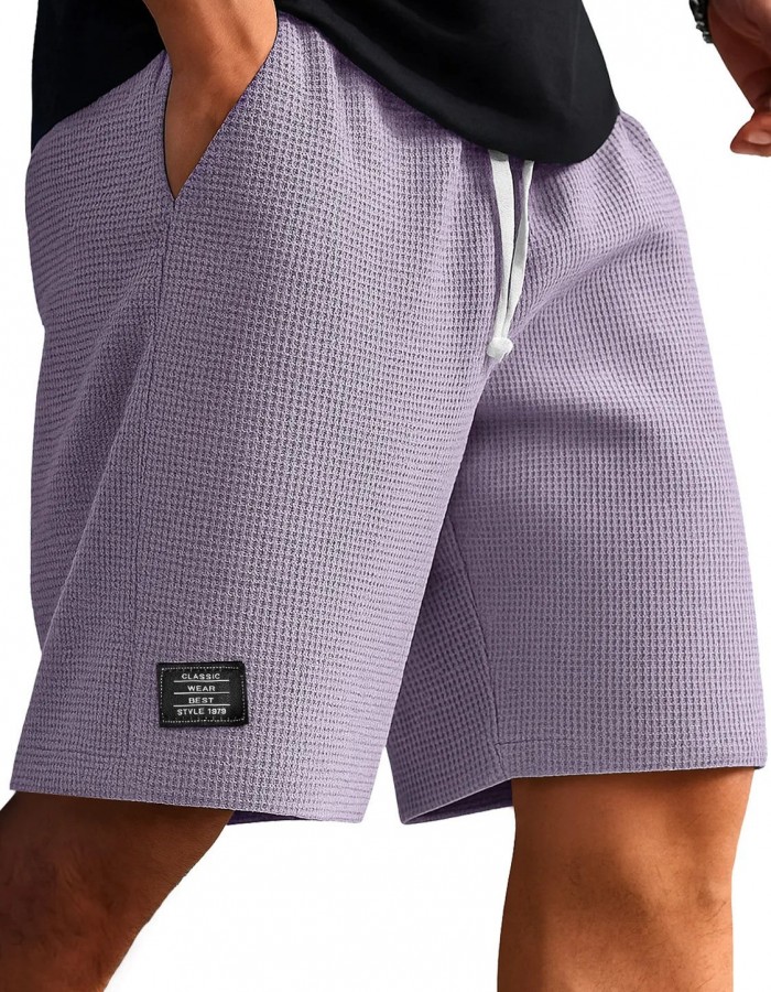 Waffle-Weave Cropped Pants Mens Mid-Years Pants