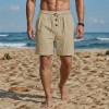 Men's Loose-Fit American-Style Linen Beach Casual Washed Button-Up