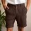 Comfortable And Breathable Cotton-blend Shorts For Leisure And Vacation