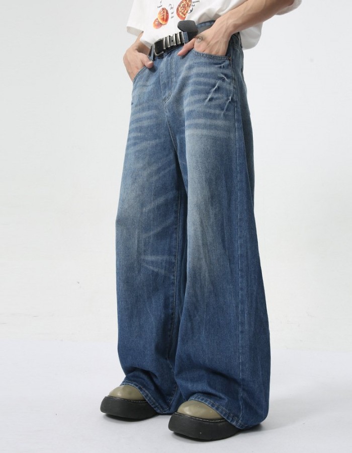 Men's Summer New Loose Straight Jeans