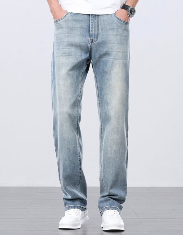 Loose Straight Summer Thin Men's Jeans