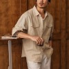 Old Money Style Vintage Linen Shirt